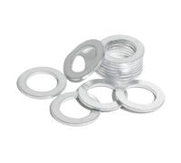Juego de arandelas trituradoras de aceite de aluminio, antideslizantes, for sellado duradero, accesorios exteriores de coche, 50 Uds., 12x20x1,5mm