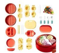 Juego De Arcilla Modelable | Kit De Juguetes De Cocina China Y Manualidades,Comida De Juguete De Imitación | Para Niños Detalles Navideños Actividades Para Fiestas De Cumpleaños Aula Vacaciones Acceso