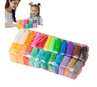 Juego de arcilla seca al aire para principiantes, kit de modelado de arcilla ligera para niños, bolsas de 7 g con 23 cm de longitud, actividades de aprendizaje escolar en casa, aumenta la creatividad