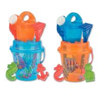 Juego de arena con cubo transparente - varios tipos