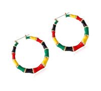 Juego de aretes de amor arcoíris a juego para parejas, coloridos accesorios de joyería de aleación en forma de corazón, adorno de oreja, accesorios para parejas de arcoíris, One Size, como se describe