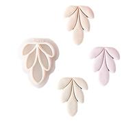 Juego de aretes de arcilla de pétalos, formas geométricas de flores, adecuados para hacer aretes, herramienta de corte de moldes de arcilla multiusos, herramientas de troquelado