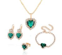 Juego de aretes de conejo de Pascua para mujer, plata de ley 925, colgante de cristal austriaco, aretes hipoalergénicos, juego de joyas de Pascua, talla única, Zinc, No es una piedra preciosa