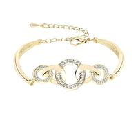 Juego de aretes de tuerca para mujer, pulsera para mejor amiga, hermana, corazón, reloj de mapa del mundo, talla única, Metal, No es una piedra preciosa