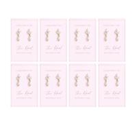 Juego de aretes para dama de honor, propuesta de dama de honor, aretes de gota de perlas con nudo dorado "I Can't Say I Do Without You Maid of Honor", joyería de boda, fiesta nupcial, regalos de