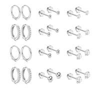 Juego de aretes versátiles para mujeres de moda que aman las piezas de joyería de moda con trajes de uso prolongado, accesorios de oreja de moda