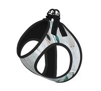 Juego de arnés ajustable con estampado abstracto de Shoal Of Fish para gatos y perros, chaleco de malla suave y transpirable con diseño reflectante, correa a prueba de fugas para mascotas pequeñas