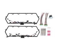 Juego de arnés de juntas de tapa de válvula con relé de bujías incandescentes Construcción de metal ABS de primera calidad Kit completo de 37 piezas para motores diésel