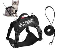 Juego De Arnés para Perro | Chaleco Ajustable Suave Antifugas con Banda Reflectante - Correa De Entrenamiento Suave y Ligera Antiescapismo para Correr, Pasear y Exteriores