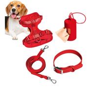 Juego de arnés para perros pequeños, arnés para perros medianos | Juego de arnés para mascotas Step in No Pull para perros y cachorros con soporte para bolsas de caca
