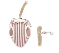 Juego de arnés y Correa para Gato con Lazo, arnés Ajustable para Cachorros, Correa para Gato, Ropa, Chaleco, Malla de Nailon, Collar para Gatito, Gato (Traje Rosa S para Gatos 1,5_4 kg)