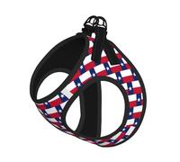 Juego de arnés y correa para perro con estampado de la bandera del estado de Texas, arnés reflectante ajustable para perros pequeños y gatos