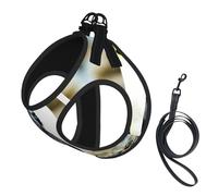 Juego de arnés y correa para perro con estampado de pingüino, chaleco reflectante ajustable para cachorros pequeños, medianos y grandes y gatos