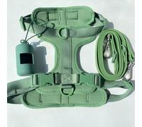 Juego de arnés y Correa para Perro, Correa Impermeable fácil de Limpiar, Chaleco Ajustable para Perro, arnés con Soporte para Bolsa para popó de Perro pequeño, yo