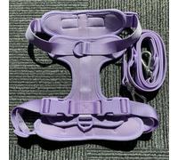 Juego de arnés y Correa para Perro, Correa Impermeable fácil de Limpiar, Chaleco Ajustable para Perro, arnés con Soporte para Bolsa para popó de Perro pequeño, yo