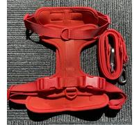 Juego de arnés y Correa para Perro, Correa Impermeable fácil de Limpiar, Chaleco Ajustable para Perro, arnés con Soporte para Bolsa para popó de Perro pequeño, yo