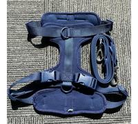 Juego de arnés y Correa para Perro, Correa Impermeable fácil de Limpiar, Chaleco Ajustable para Perro, arnés con Soporte para Bolsa para popó de Perro pequeño, yo