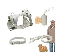 Juego de arneses para Perros Perros de tamaño pequeño, Juego de Correas | Juego de cables con arnés para mascotas sin tirones para perr