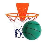 Juego de aro y baloncesto silencioso: juego pacífico, pelota deportiva sin ruido,juego de aro y baloncesto silencioso | Equipo de rebote suave para gimnasio en casa, apartamento, puerta o montaje en