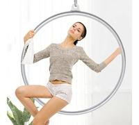 Juego de aros aéreos, equipo profesional de acrobacia con kit completo de herramientas de aparejo, 90 cm de diámetro