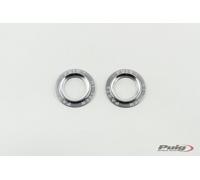 Juego de aros de aluminio para protector de basculante Puig PHB19 Plata