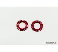 Juego de aros de aluminio para protector de basculante Puig PHB19 Rojo