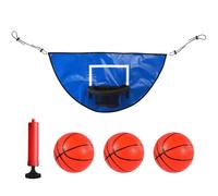 Juego de aros de baloncesto con pelotas pequeñas, textura de PVC, adecuado para niños y adultos, uso en interiores y exteriores, fácil instalación, juego de pelotas de baloncesto para camas elásticas