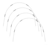 Juego de aros de jardín de fibra de vidrio para camas elevadas con conectores para construir túneles de cultivo y soporte para redes para extender el crecimiento de las plantas