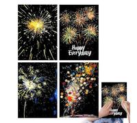 Juego de arte de papel para rascar - Cuadro de rascar en - Brillante en Le Noir, Papel de arte creativo, Artesanía de pintura para | Juego de actividades Diversión de Bricolaje para to
