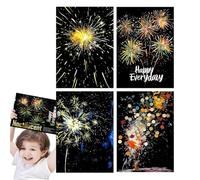 Juego de arte de papel para rascar para niños, arco iris, que brilla en la oscuridad, juego de manualidades de papel para rascar y pintar para niños pequeños, adolescentes, adultos, niñas y niños