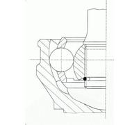 Juego de articulación, árbol de transmisió SPIDAN 36097 para A5 (8T3) 2 2008-
