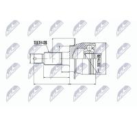 Juego de Articulación para Eje de Transmisión NPZ-SU-026 NTY Para Fiat Suzuki