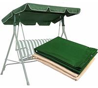 Juego de asiento de columpio de repuesto, tela resistente a los rayos UV 600D, accesorio impermeable para exteriores para columpios de patio de 3 plazas, dimensiones 249 x 185 x 18 cm, perfecto para