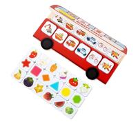 Juego de asignación para niños, divertido de memoria de aprendizaje, juguete educativo para niños para promover la concentración, para familia, hogar, escuela, viajes, camping, juego