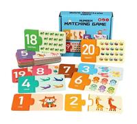 Juego de Asociación del , Puzzle Educativo Autocorrector, de Reconocimiento de Cartas, Tarjetas Flash, Conjunto de aprendizaje para Niños Pequeños, Preescolar, ma