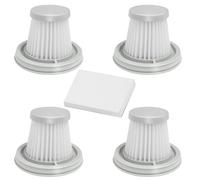 Juego de aspiradoras de mano con filtro HEPA con prefiltro de acero inoxidable, compatible con Fanttik Slim V8, Cleanmaxx filtro lavable (4 cartuchos de filtro)