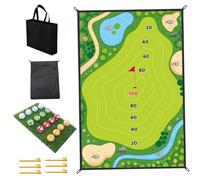 Juego de astillado, Juego de chipps de Golf, práctica de Golf portátil con alfombras y 16 Bolas pegajosas, Padre-Hijo para Interiores, al Aire Libre