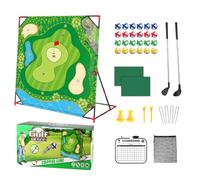 Juego de astillas de golf para actividades familiares al aire libre, bolas adhesivas, protección contra la intemperie, juego de estera para jardín, fiestas, entrenamiento, diversión deportiva