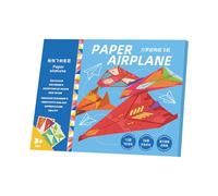Juego de avión de papel - Colorido juguete creativo de avión, kit de manualidades educativo, avión plegable duradero | Divertido juguete de avión de papel para niños, niñas, niños, aulas, P