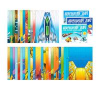Juego De Aviones Folding Art - 24.5x17.5x0.6 Cm 128 G, Material Ligero, Paquete Modelo De Vuelo Plegable, Potenciación De La Imaginación Creativa | Función Doméstica Para Interior Y Exterior, Compl