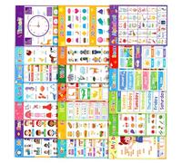 Juego de ayuda visual para el aprendizaje de idiomas con múltiples temas y materiales amigables para la educación interactiva en aulas y pósteres