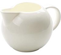Juego de azucarero y crema de porcelana, jarra de espuma de leche de cerámica blanca for café y té, 300ml/10,1 oz, 1 unidad, 7,6x12cm