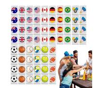 Juego de azulejos de Mahjong, juego de azulejos de Mahjong - Juegos de azulejos con patrón de bandera, juegos de mesa de en , de bloques de escape frente al mar para adultos y