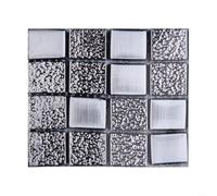 Juego de azulejos de mosaico para cocina y baño, 10 piezas de 10 x 10 cm, azulejos decorativos (MSC080)