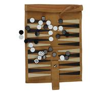 Juego De Backgammon - Juego De Mesa De Backgammon De 34x26 Cm | Juegs De Mesa De Estrategia Clásico, Tableros De De Cuero, Diseño Plegable Compacto, Divertidos Juegos De Mesaa Clásicos - Famil