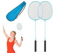 Juego de bádminton infantil para 2 jugadores, kit de raqueta de aleación | Juegos de patio trasero para 2 jugadores, diversión al aire libre, juegos de césped, deportes de playa, juego de parque