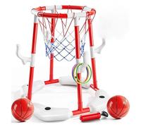 Juego de Baloncesto de Piscina con Bolas, Ideal para Juegos de Agua de Verano, Adecuado para niños y Adultos Interiores y Exteriores