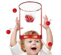 Juego de baloncesto, juego de baloncesto, juego de baloncesto, cabeza de aro para niños pequeños, juego de diadema de malla para niños de 3 a 6 años, juguete de diadema de red de malla