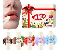Juego de Bálsamo para Labios - 5 Unidades Crema Nutritiva de Larga Duración,Bálsamo para el Cuidado de los Labios,para Mujeres con Brillo e Hidratación para Belleza y Cuidado de la Piel, para