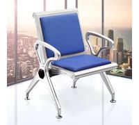 Juego de banco duradero para sala de espera, sillas de oficina con respaldo y reposabrazos, cómodos cojines de cuero en marco de acero, perfecto para salones, aeropuertos y hospitales